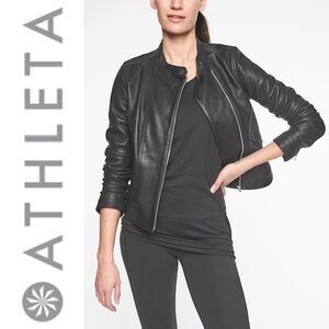 Leather Moto Jacket. Size S